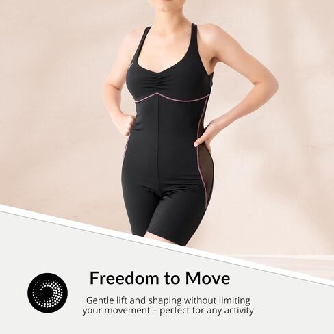 Girl's Workout Romper with Built-In Bra, Jumpsuit Shorts for Yoga, Running & Everyday Comfort, Designed in Italy in Saudi Arabia