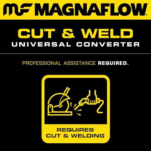 MagnaFlow 94006 Pre-OBDII Universal Catalytic Converter, 2.5" Inlet/Outlet (EPA Compliant) in Saudi Arabia