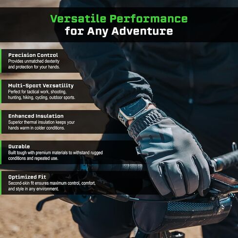 APEX 2.0 Cold Weather Gloves Touchscreen Fingers, Thermal Insulated for Winter Work Tactical Shooting Hunting Sports in Saudi Arabia