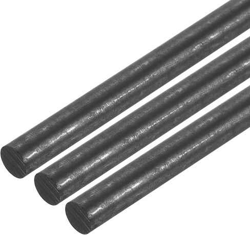MECCANIXITY Graphite Rod, Graphite Stirring Rod Cylinder Stick Carbon Rod 305x20mm Black for Electrode, Melting Casting, Crucibles, Pack of 3 in Saudi Arabia