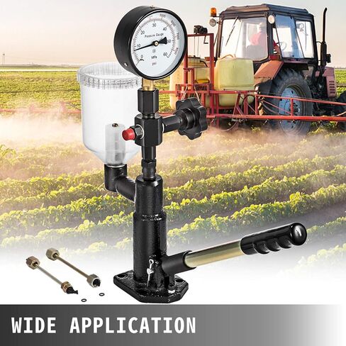 VEVOR 400BAR DIESEL Rejector Tester 6000psi enjector uzzle tester مع مقياس مزدوج المقياس لضبط ضغط فوهة الحاقن واختبار فوهة حقن الديزل in Kuwait