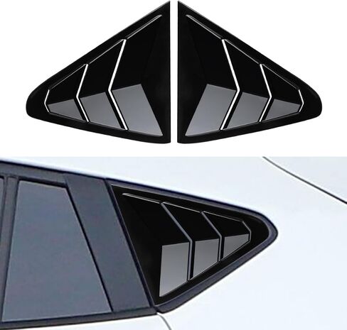 Rear Side Window Louvers Compatible for Subaru Crosstrek Impreza 2024 2025 Accesories for Subaru Crosstrek Impreza 2024 2025 Sport Style Air Vent Cover (Glossy Black) in Saudi Arabia