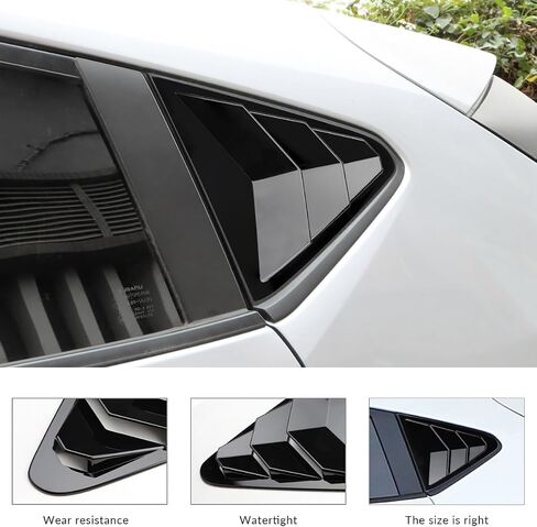 Rear Side Window Louvers Compatible for Subaru Crosstrek Impreza 2024 2025 Accesories for Subaru Crosstrek Impreza 2024 2025 Sport Style Air Vent Cover (Glossy Black) in Saudi Arabia