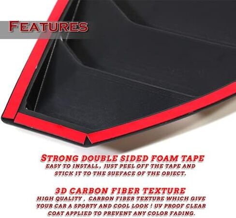 2 قطعة ABS البلاستيكية الجانبية الخلفية النافذة Sunshade مغرفة الغطاء تنفيس متنافس مع 2003-2008 نيسان 350Z Z33 ، 2004 2005 2006 (أسود) in Kuwait
