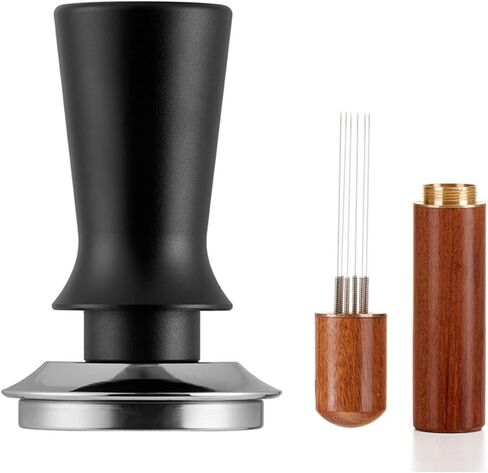 24pcs Espresso Tamper Set, Barista Tools Kit for Coffee Machine, Spring-Loaded 304 Stainless Steel Base 30lbs Coffee Calibrated Tamper kits for Enjoying cafes Home Office hotels(51mm) in Saudi Arabia