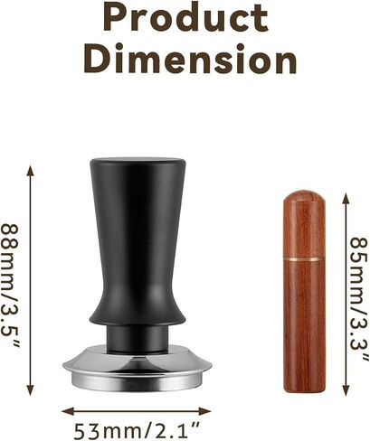 24pcs Espresso Tamper Set, Barista Tools Kit for Coffee Machine, Spring-Loaded 304 Stainless Steel Base 30lbs Coffee Calibrated Tamper kits for Enjoying cafes Home Office hotels(51mm) in Saudi Arabia