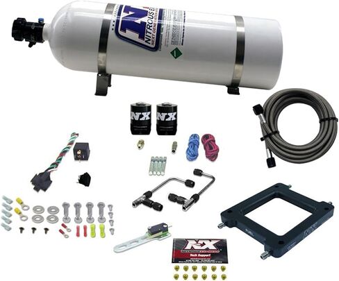 Nitrous Express - Dominator Gemini Stage 6 Kit Coalth Nitrous Kit W/15LB زجاجة (60075-15) in Saudi Arabia