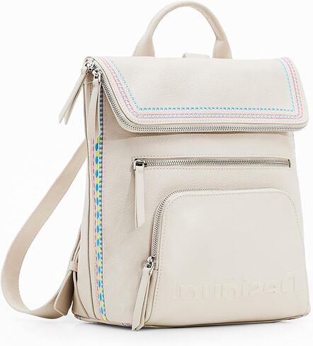Desigual Women's Accessories PU Backpack Medium, Black, One Size in Saudi Arabia