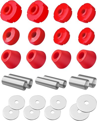 7-101 Body Mount Bushing Kit Fit for Chevy C10 1967-1972, Red in Saudi Arabia
