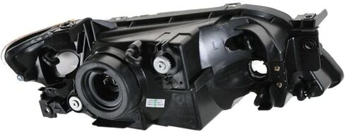المصابيح الأمامية المصابيح الأمامية مع مديك كروم يمين/يمين مجموعة 2pcs لـ Mazda لـ Protege DX/ES/LX 01-03 & SE 02-03 (1) المصباح الأمامي الخاص بالسائق (1) المصباح الأمامي الجانبي للركاب الواضحة 125-9573 in Kuwait