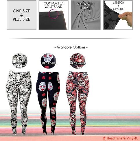 Eevee Women's Solid & Patterned Leggings -One Size-Plus Size in Saudi Arabia