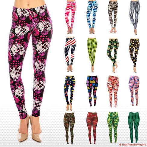 Eevee Women's Solid & Patterned Leggings -One Size-Plus Size in Saudi Arabia