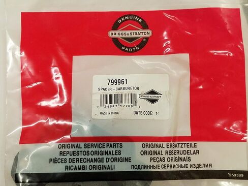 Briggs & Stratton 799961 Carburetor Spacer Manuate Original Equipment (OEM) جزء in Saudi Arabia