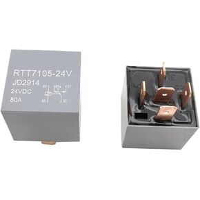 Waterproof Heavy Duty Relay 4/5Pin DC 24V 12V 80A Headlamp Automotive Car Relay(Gray 80A 24V 5Pin) in Saudi Arabia