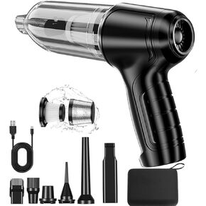 Airifly - AirifyPro Car Vacuum, Airifly Pro V2 and V3- Portable Air Blower, Airified Pro Car Vacuum 95000pa, 7 in 1 High Power Handheld Vacuum Cordless(Black) in Kuwait
