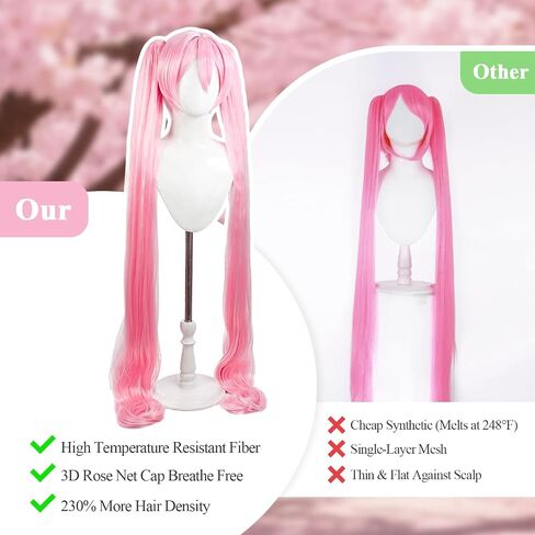 Halloween Purple Anime Cosplay Braid Wig, Cute Long Purple Wigs, 2 Hair Caps + Wig, Synthetic Hair with Braid for Christmas Parties（Children's Style） in Saudi Arabia