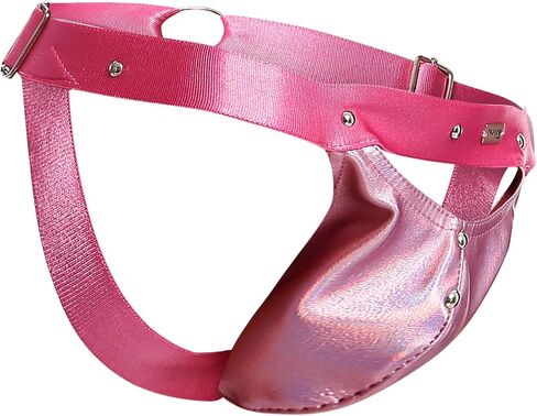 MALEBASICS DNGEON Snap Jockstrap – Synthetic Leather Snap Jockstrap with Breathable Pouch for Support One Size – 1 Unit, Mens in Kuwait