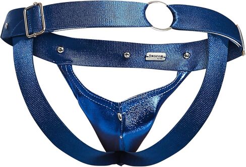 MALEBASICS DNGEON Snap Jockstrap – Synthetic Leather Snap Jockstrap with Breathable Pouch for Support One Size – 1 Unit, Mens in Kuwait