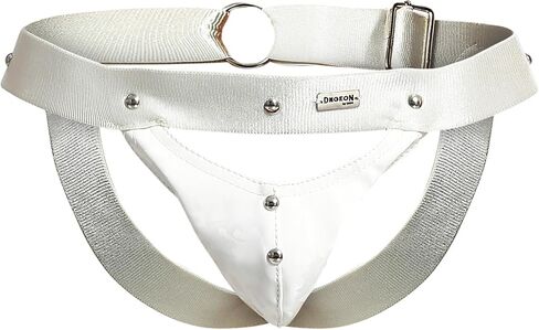 MALEBASICS DNGEON Snap Jockstrap – Synthetic Leather Snap Jockstrap with Breathable Pouch for Support One Size – 1 Unit, Mens in Kuwait