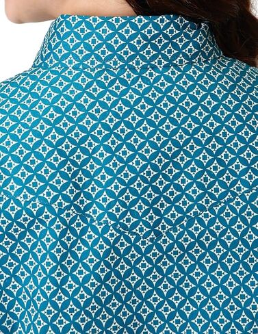 Roper Western Shirt Girls L/S Print Snap Turquoise 03-080-0225-6019 BU in Kuwait