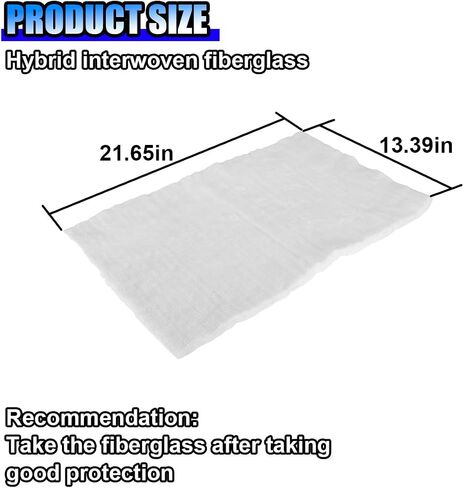 Fiberglass Exhaust Muffler Mat, Soundproofing Muffler Packing, Universal Wrap Accessories for Exhaust Pipe Wrap Silencer, Fits 2-Stroke 4-Stroke Dirt Bike Motorcycle ATV in Saudi Arabia