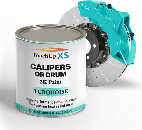 TouchupXS-High Temp Brake Calipers/Drums Enamel Coat 2K Turquoise-Gallon with Hardener in Saudi Arabia