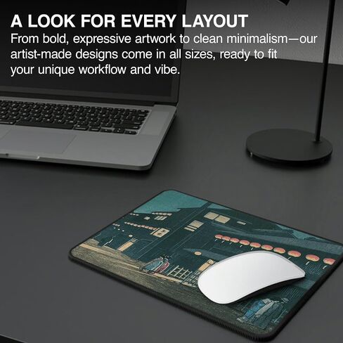 MPCO Souemoncho Night Artist Series Small Size Gaming WFH Mousepad DuraGlyde Fabric (Small (18" x 15")) in Saudi Arabia