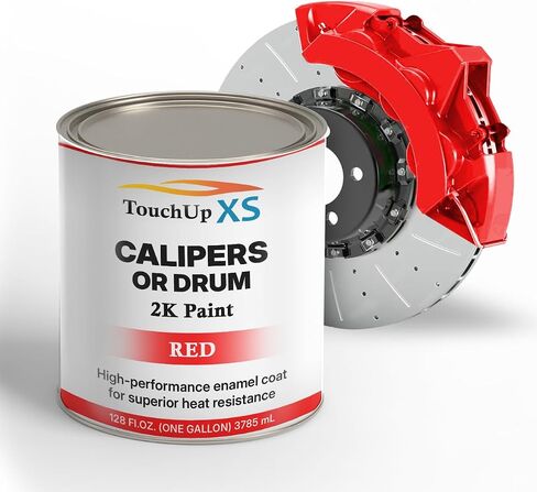 TouchupXS-High Temp Brake Calipers/Drums Enamel Coat 2K Red-Gallon with Hardener in Saudi Arabia