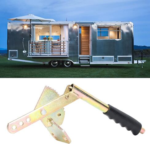 Acouto Hand Brake Lever Steel (Galvanized Process) Handle Antislip Galvanized Steel Universal for Trailer RV Handle Park in Saudi Arabia