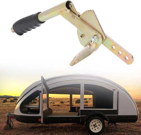 Acouto Hand Brake Lever Steel (Galvanized Process) Handle Antislip Galvanized Steel Universal for Trailer RV Handle Park in Saudi Arabia