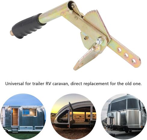 Acouto Hand Brake Lever Steel (Galvanized Process) Handle Antislip Galvanized Steel Universal for Trailer RV Handle Park in Saudi Arabia