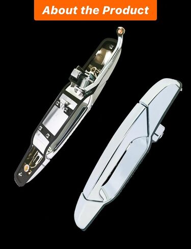 Rear Left Driver Side Exterior Door Handle - Compatible with Chevy, GMC & Cadillac Models - 2007-2014 - Silverado, Sierra, Tahoe, Suburban, Avalanche, Yukon - Replace# 25960521,15915659 in Kuwait