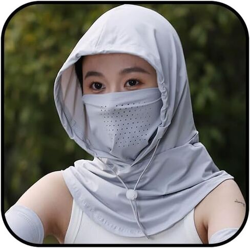 Summer Balaclava Face Mask Sun UV Protection Hood Breathable Full Head Mask Face Cover Sun Hood for Women Men Cycling Fishing in Saudi Arabia