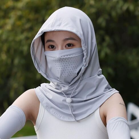 Summer Balaclava Face Mask Sun UV Protection Hood Breathable Full Head Mask Face Cover Sun Hood for Women Men Cycling Fishing in Saudi Arabia