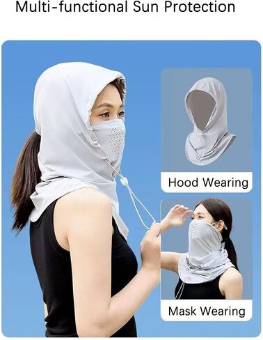 Summer Balaclava Face Mask Sun UV Protection Hood Breathable Full Head Mask Face Cover Sun Hood for Women Men Cycling Fishing in Saudi Arabia