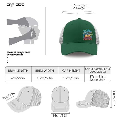 Family Vacation 2025 Beach Matching Family Summer Vacation Trucker Hats Garde in Saudi Arabia