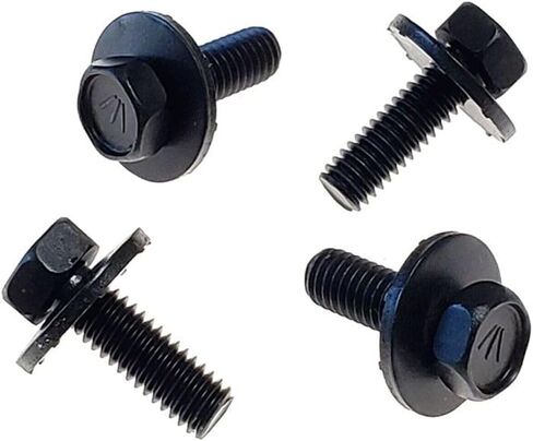 القاضي 442 لبويك ، من أجل تشيفي ، من أجل أولدز ، للحصول على براغي مفصلية سطح الجذع الخلفي بونتياك 4pc مجموعة FZ Steel Black in Kuwait