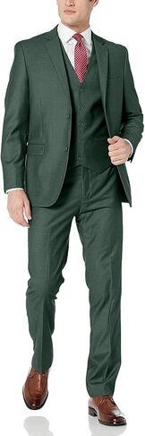 Adam Baker Men's Classic Fit 3-Piece (Jacket, Vets, Trousers) Vested Suit Set - Many Sizes & Colors Available in Saudi Arabia