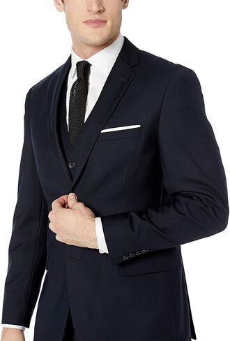 Adam Baker Men's Classic Fit 3-Piece (Jacket, Vets, Trousers) Vested Suit Set - Many Sizes & Colors Available in Saudi Arabia