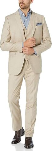 Adam Baker Men's Classic Fit 3-Piece (Jacket, Vets, Trousers) Vested Suit Set - Many Sizes & Colors Available in Saudi Arabia