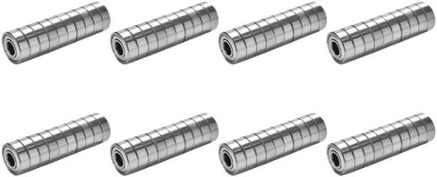 10-100pcs مصغرة مزدوجة صف واحد 608ZZ ABEC-7 Deep Groove Ball تحمل 8x22x7 مم 608 ZZ (10pcs) in Saudi Arabia