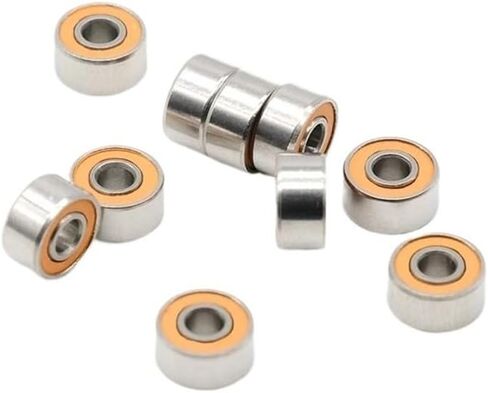 10pcs محامل بكرة الصيد S693 2RS CB ABEC7 LD 3 * 8 * 4 مم كرة خزفية من الفولاذ المقاوم للصدأ المحمل S693-2OS CB S693RS in Saudi Arabia