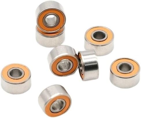 10pcs محامل بكرة الصيد S693 2RS CB ABEC7 LD 3 * 8 * 4 مم كرة خزفية من الفولاذ المقاوم للصدأ المحمل S693-2OS CB S693RS in Saudi Arabia