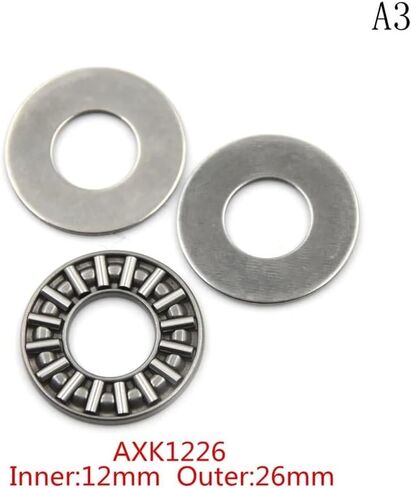 3pc محامل أسطوانة إبرة طائرة مع اثنين من الغسالات AXK0821 AXK1024 AXK1226 AXK1528 AXK1730 AXK2035 AXK2542 (A7) in Saudi Arabia