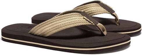 صندل Wotte Men's Flip-Flops بدعم من القوس ، شرائح إيفا خفيفة الوزن لحركة صالة الألعاب الرياضية الشاطئ in Kuwait