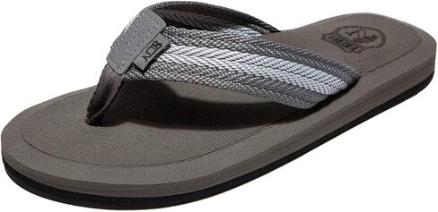 صندل Wotte Men's Flip-Flops بدعم من القوس ، شرائح إيفا خفيفة الوزن لحركة صالة الألعاب الرياضية الشاطئ in Kuwait