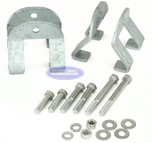 Sturdy Built Boat Trailer I Beam Clamps Guide Pole Mounting Bracket Kit with Stainless Bolts in Kuwait