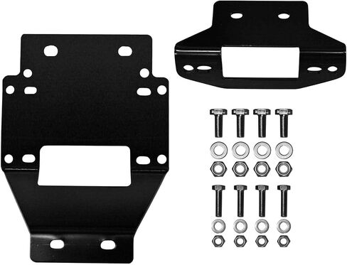 SuperATV 4500 LB WINCH Black Ops مع لوحة تصاعد Winch الثقيلة لعام 2011-2014 Polaris RZR XP 900 / RZR XP 4 900 | أكمل مجموعة Winch Kit جاهزة للتثبيت in Saudi Arabia