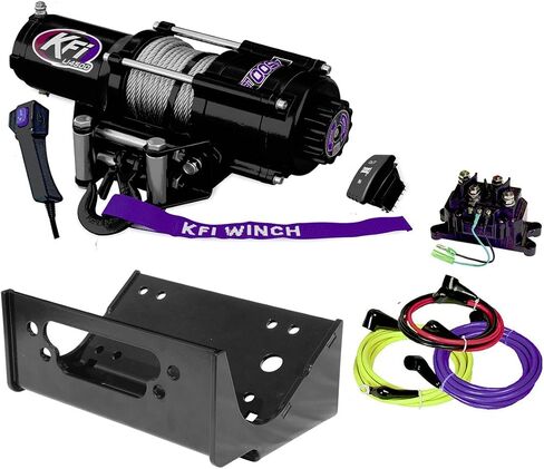 KFI Combo Kit - U45-R2 4500lbs Winch, Mount Bracket, Wiring, Switches, Remote Kit - compatible with 2012-2013 Kawasaki Teryx4 750 & 2014-2018 Teryx & Teryx4 800 in Saudi Arabia