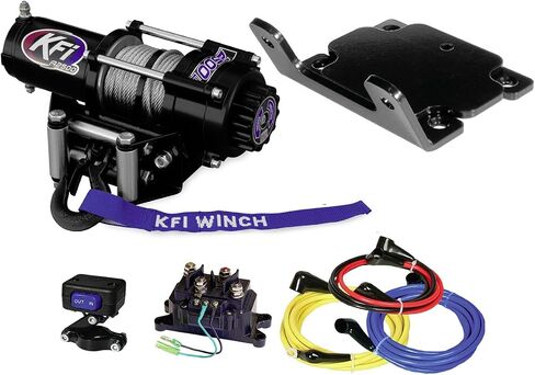 KFI Combo Kit - A2500 -R2 2500 LB Winch & Winch Mount - متوافق/بديل لعام 2007-2014 Yamaha Grizzly 350/400/450 in Saudi Arabia